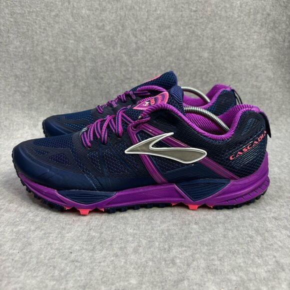 Brooks Shoes - Brooks Cascadia 10 Women Shoes Size 10 Blue Purple Comfort Trail Running Sneaker